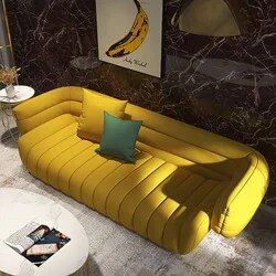 High Quality New Style Special-shaped Pumpkin Cashmere Fabric Living Room Sofa Sets