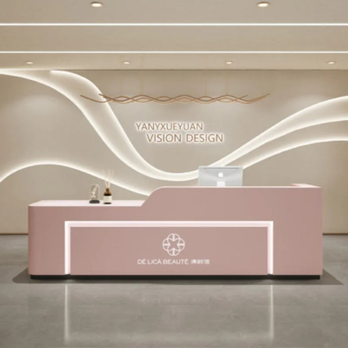 Luxury Modern Reception Desks Office Barbershop Mobile Bar Counter Checkout Register Conference Comptoir Caisse Bar Furniture