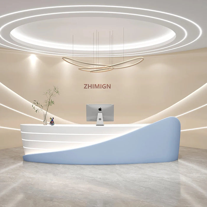 Luxury Reception Desk Counter Lectern Computer Siting Bar Service Desk Beauty Gaming Scrivania Ufficio Lavoro Office Furniture