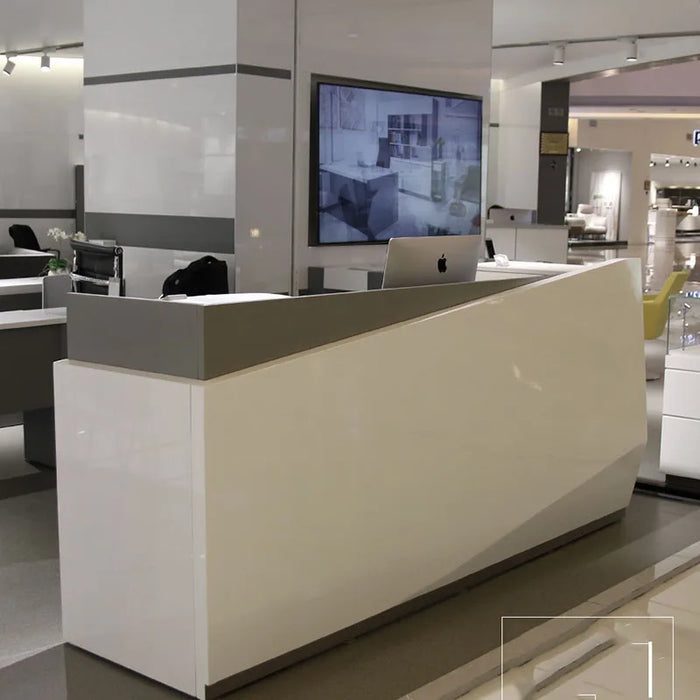 Modern Front Reception Desk Office Lectern Information Shop Reception Desks White Clinic Mesa De Escritorio Nordic Furniture
