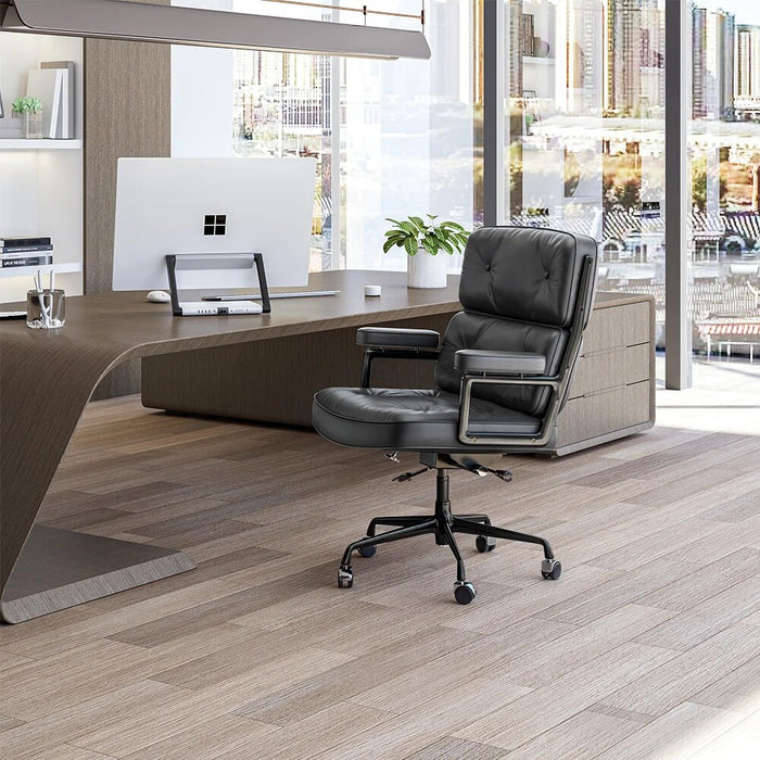 Office Chair Modern Luxury Office Furniture Genuine Leather Lobby Chair Comfortable Rotating Boss Chair Computer Business Chairs