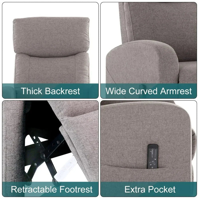 2023 New Massage Recliner Chair, Fabric Recliner Chair