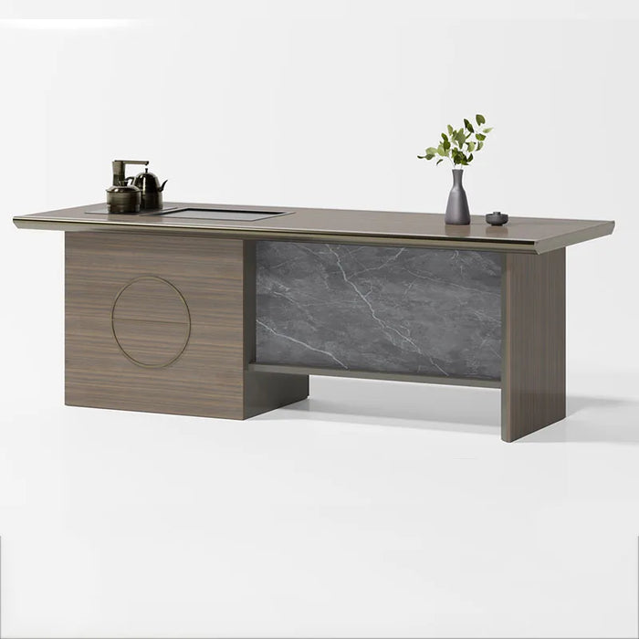 Boss Reception Work Desk Modern Luxury Mesa Executive Corner Computer Table Standing Modern Schreibtisch Office Furniture DWH