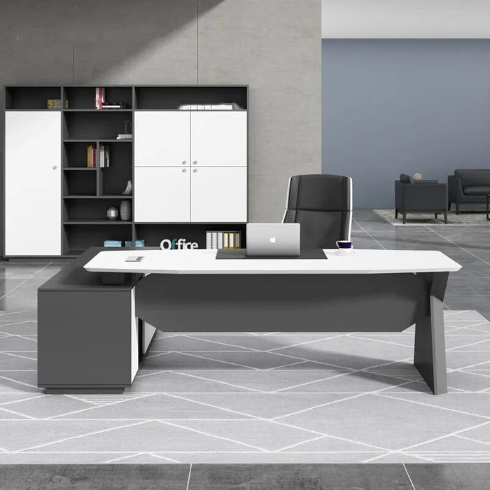 Luxury Office Desk Standing Bedroom Storage Standing Writing Desk Workstation Drawers Scrivania Con Cassetti Modern Furniture