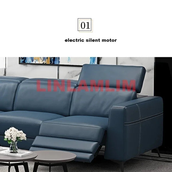 Functional Genuine Leather Sofa Cama Electric Reclining Sofa Set Sectional Couch Theater Seats Convertible Big Sleeper Sofas