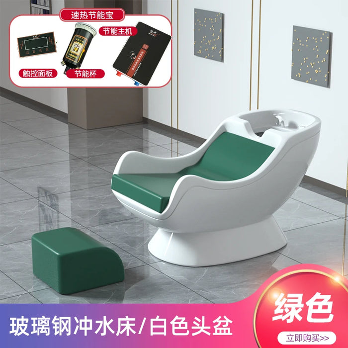 Water Circulation Shampoo Chair Ergonomics Shower Head Hair Salon Equipments Chair Luxury Shampouineuse Salon Furniture MQ50SC