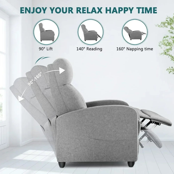 2023 New Massage Recliner Chair, Fabric Recliner Chair