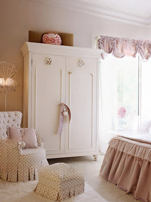 Children's wardrobe European Princess room wardrobe double-door wardrobe locker customization