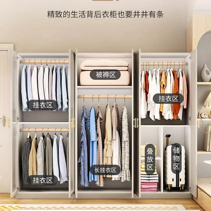 Clothes Organizer Wardrobe Dressers Chest Drawers Room Garment Wardrobe Cabinet Clothes Szafa Na Ubrania Furniture Bedroom SQC