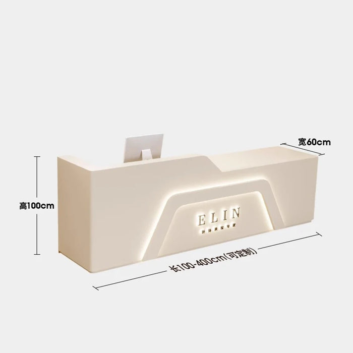 Luxury Cash Reception Desks Gym White Gym Cashier Reception Desk Supermarket Drawer Mostrador Recepcion Beauty Salon Furniture