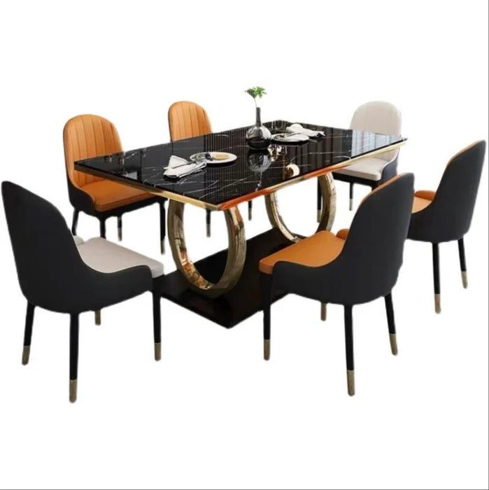 combination household small apartment rectangular dining table