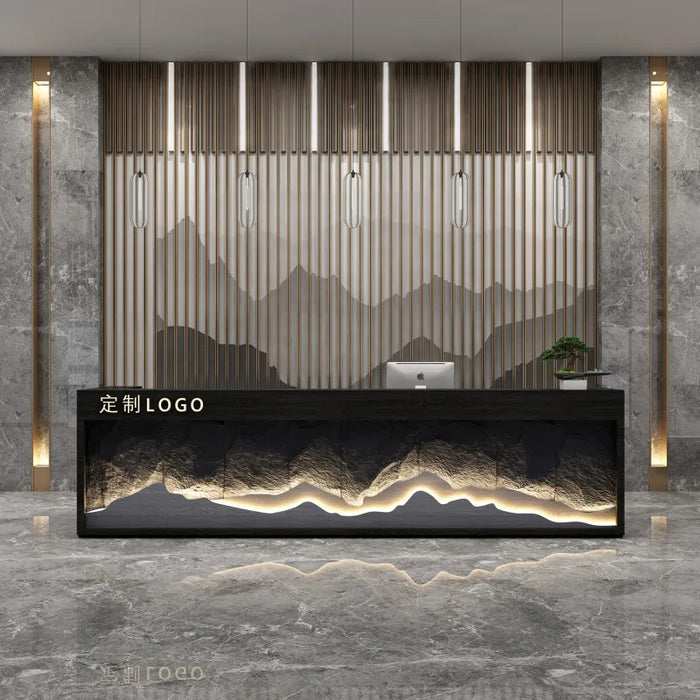 Counter Conference Reception Desks White Bar Podium Front Lectern Information Reception Desks Luxury Mostrador Cajero Furniture