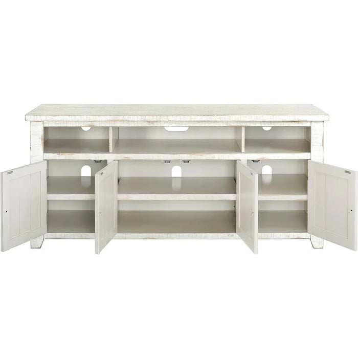 65" TV Stand Tv Stand Living Room Furniture Antique Whitefreight Free
