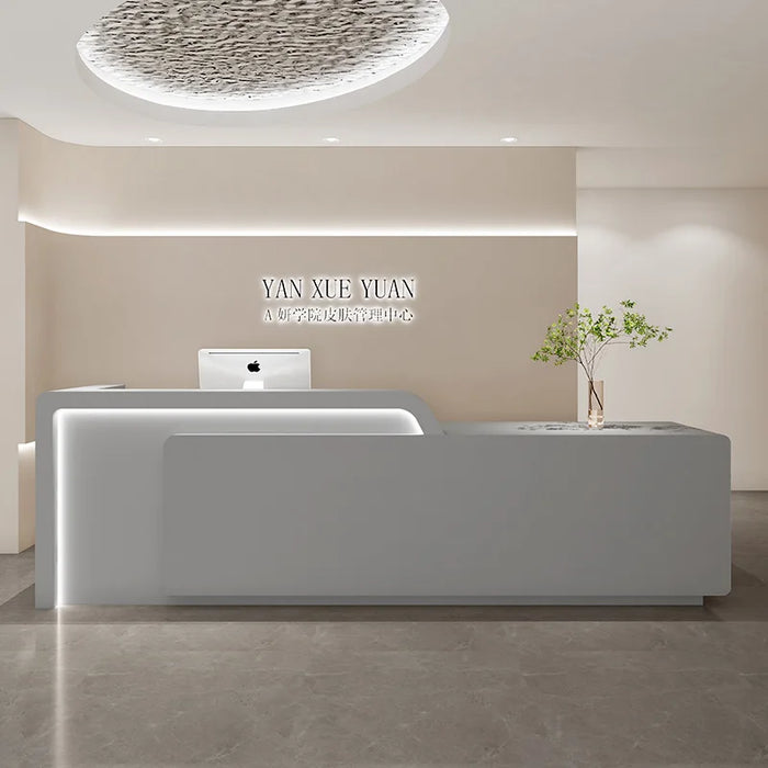 Reception Counter Desk Parental Advisory Luxury Front Desk Reception Cafe Counter Information Mesa De Escritorio Furniture