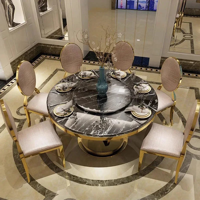 Marble Console Dining Tables Round Dinner Center Living Room Dining Tables Conference Apartment Mesas De Comedor Salon Furniture