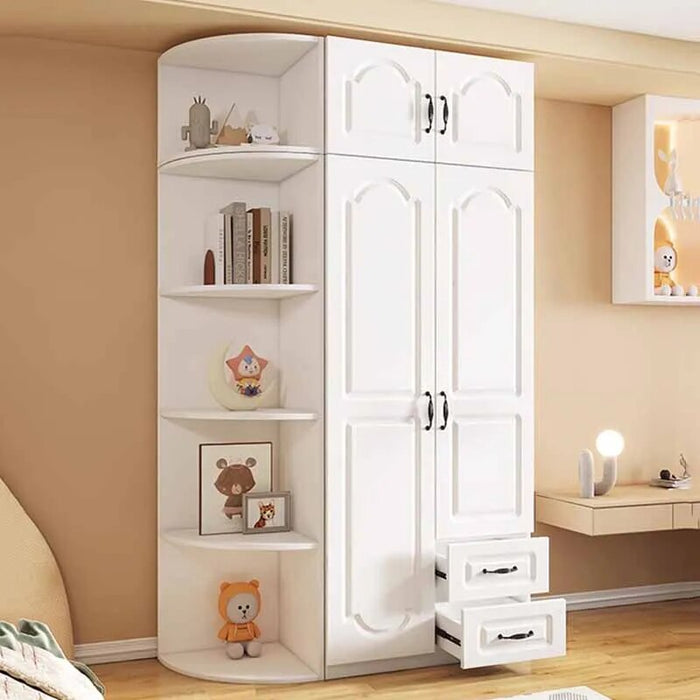 Two Door Wardrobe Clothing Pink Organizer Korean Style Wooden Wardrobe Summer Heavy Duty Schlafzimmer Schrank Salon Furniture