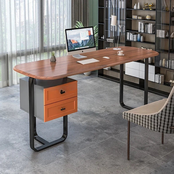 Boss Single Office Desk Luxury Modern Italian Write Executive Office Desk Home Table Escritorio Ordenador Work Furniture