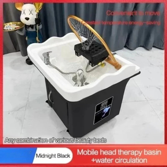 Portable Move Shampo Chair Station Comfort Water Circulation Head Spa Hair Wash Bed Shampouineuse Salon Furniture MQ50SC