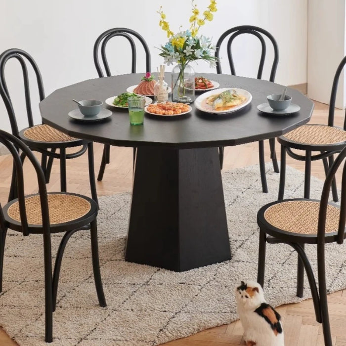 Negotiation Luxury Dining Table Living Room Household Modern Nordic Round Dining Tables Mesa Comedor Restaurant Furniture QF50DT