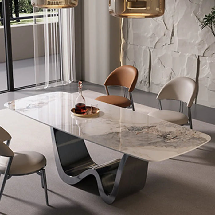 Modern Console Dining Table Marble Dinner Kitchen Living Room Nordic Hallway Dining Table Center Comedor Kitchen Furniture