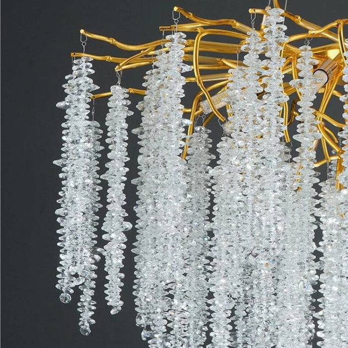 Italian High-end Crystal Chandelier Villa Living Room Bedroom Dining Room Model Room Exhibition Hall Branch Shaped Chandelier