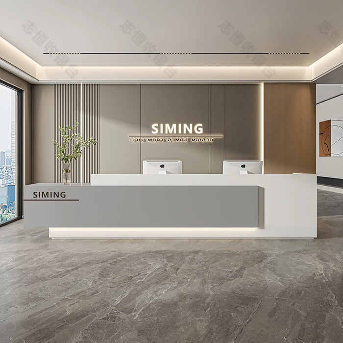 Office Reception Desk Vanity Wooden Study Table Shop Counter Service Desk Front Salon Tocador Mueble Maquillaje Salon Furniture