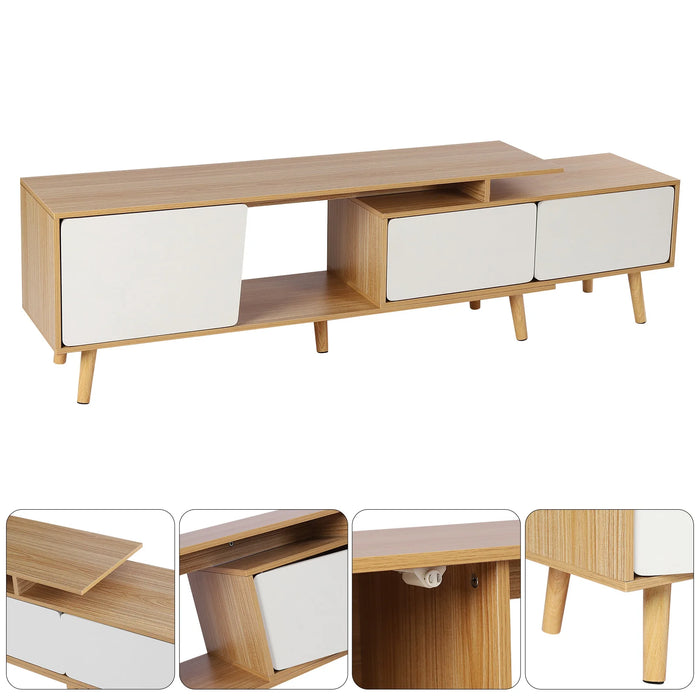 Adjustable TV Stand,Heavy Duty TV Armoire Entertainment Unit Media Console Stand Living Room Furniture