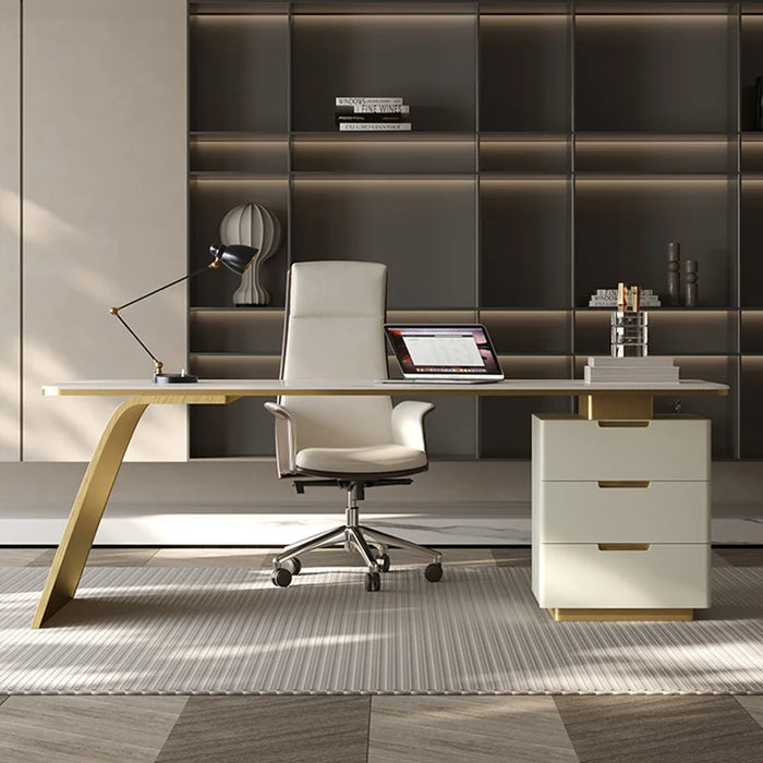 Reception Small Office Desk Organizers Study Modern Modern Workflow Computer Desks Drawers Scrivania Ad Angolo Office Furniture