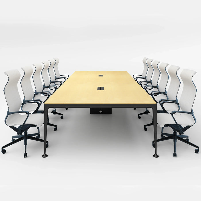 Conventional Wooden Office Conference Table For Meeting Room Used