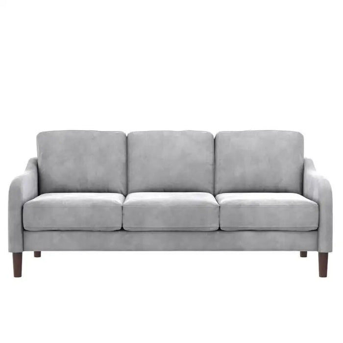 Marbella 3-Seater Sofa & Couch, Living Room , Gray Velvet