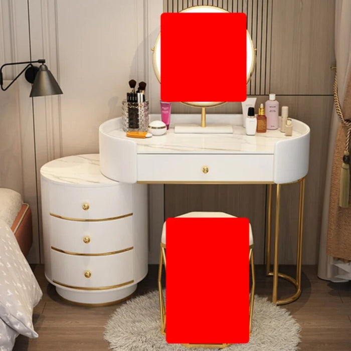 Lighting Drawer Dressing Table Luxury Nordic Bedroom Vanity Woman Makeup Dressing Table Tocador Maquillaje Household Products