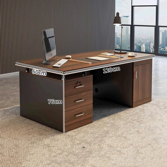 Workbench Computer Office Desk Study Table Writing Work Desk Drawers Executive Luxury Escritorios De Oficina Luxury Furniture