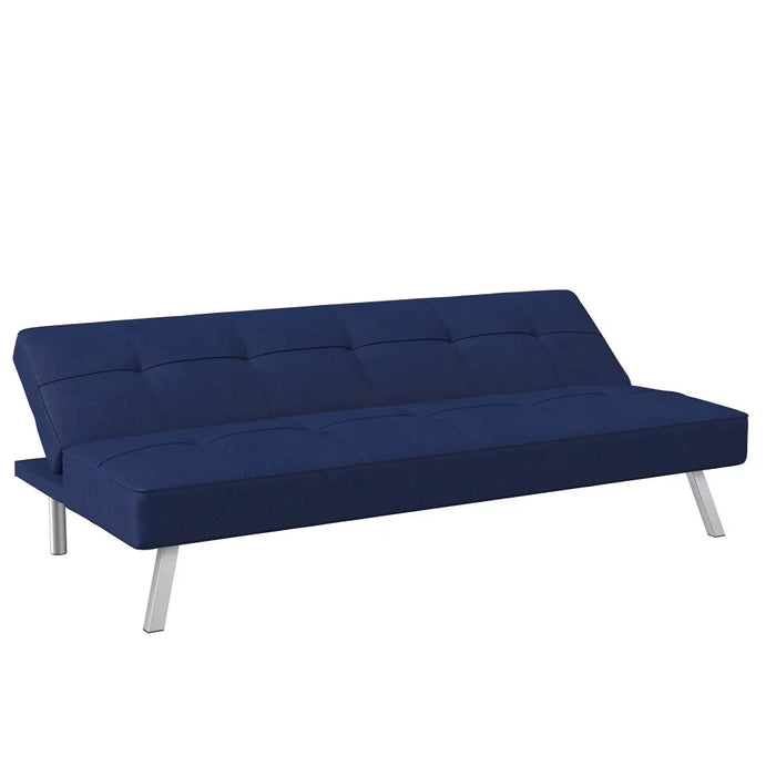 2023 New Serta Chelsea Modern Futon, Blue Fabric