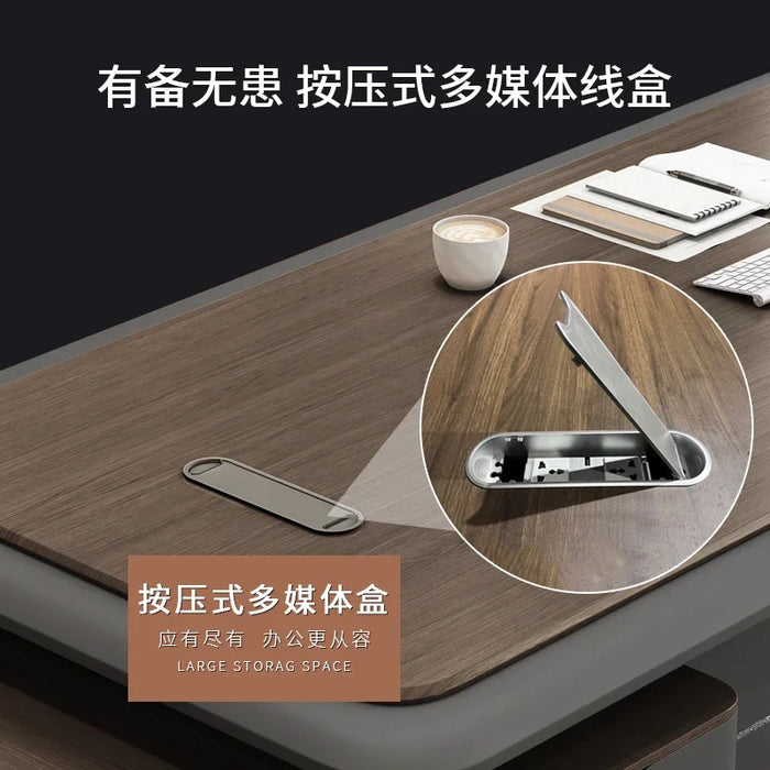 Study Office Desk Organizer L Shaped Executive Vanity Reception Desks Corner Nail Adjustable Mesa De Escritorio Office Furniture