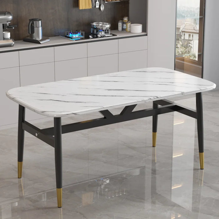 High Legs Metal Dining Table Set Modern Nordic Newclassic Hallway Coffee Tables Office Restaurant Mesa Comedor Home Furniture