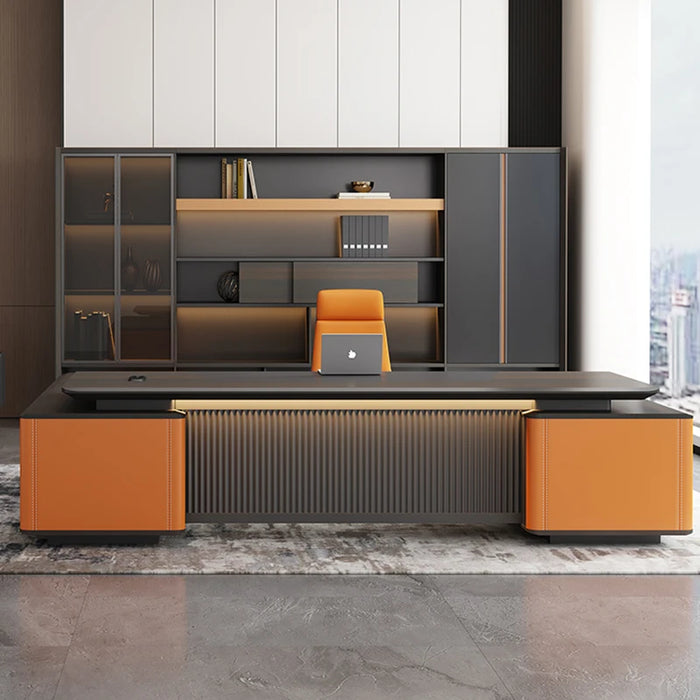 Conference Corner Office Desk Reception Setup Executive Floor Computer Desks Supplies Modern Mesa Escritorio Theater Furniture