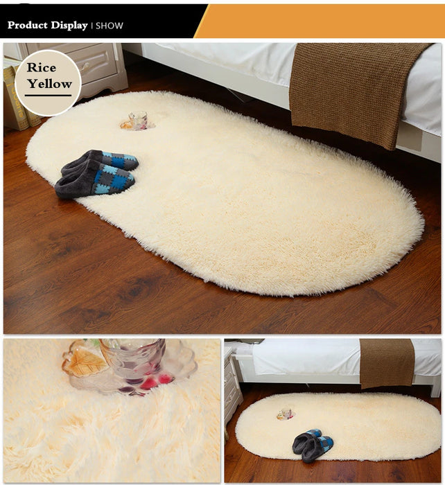 14385 Chessboard Carpet Rectangular Rabbit Hair Soft Living Room Sofa Bedroom Non-Slip Floor Mat
