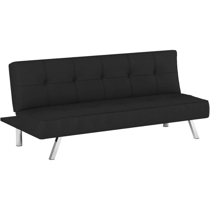 Convertible Sofa Bed Sofas for Living Room 66.1" W X 33.1" D X 29.5" H Black Home Furniture Folding