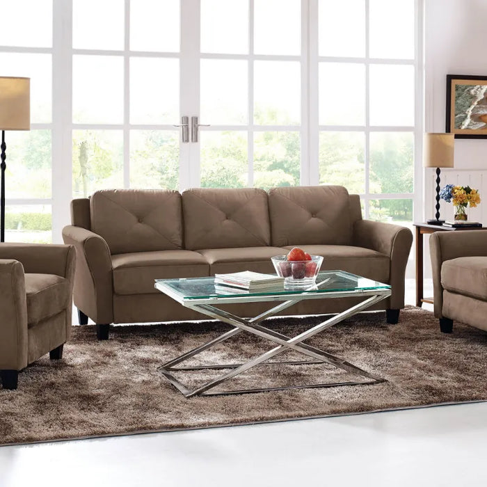 Lifestyle Solutions Taryn Curved Arms Sofa sofa  sofa set living room furniture  lounge chair  sofa