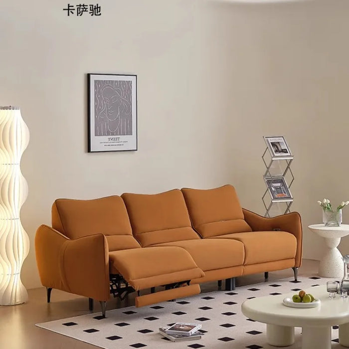 Leather Recliner Reclining Sofas Electric Armchair Reclining Sofas Movie Theater Seats Electric Divano Living Room Furniture