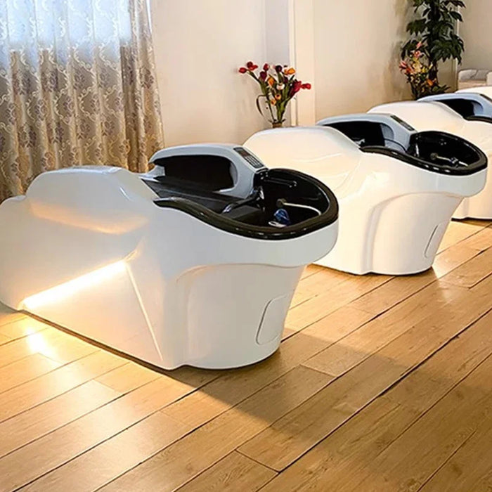 Portable Hair Washing Chair Lighting Luxury Massage Salon Ergonomics Equipments Chair Krzeslo Szampon Salon Furniture MQ50XF