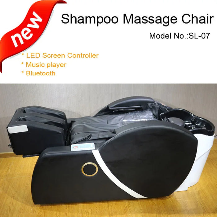 Newest Fashion Deluxe Full Airbag Massage 3D Shampoo Massage Chair/Hair Washioin Salon Comfortable Auto Lift Shampoo Massage Bed