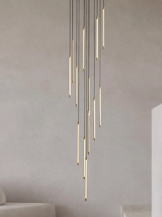 Simple modern duplex staircase chandelier, restaurant light, self built villa, hotel lobby, living room, large chandelier