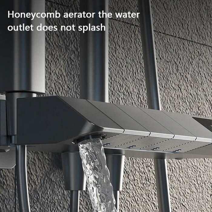 Top 2 Piano Key Thermostat Shower Set Wall Mounted Bathroom Luxury Shower System In The Bath Digital Faucet Full Bathroom Shower