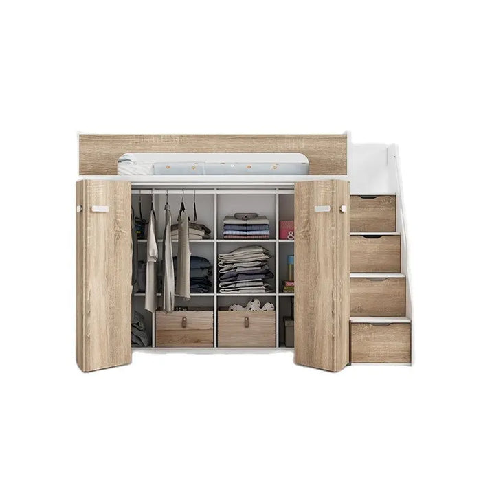 Tommy Niqi Wardrobe and bed integrated small apartment children's multi-functional combination bed space saving boy and girl