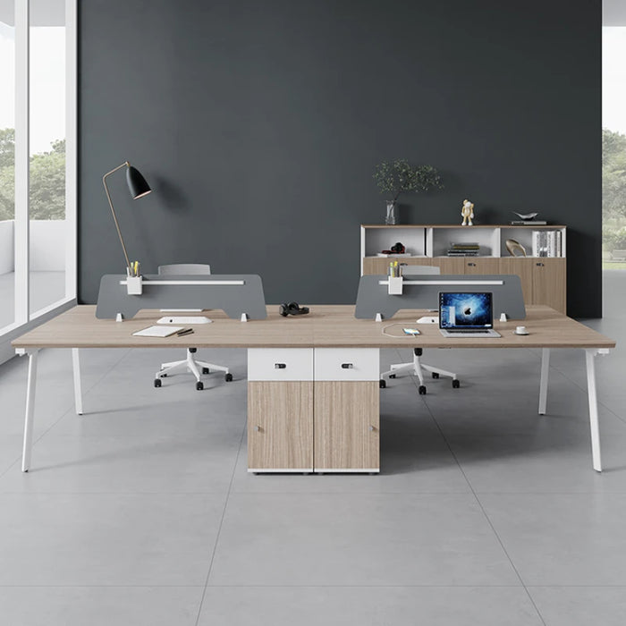 Drawers Wood Office Desk Storage Simplicity Clerk Combination Office Desk Clerk Design Escritorio Ordenador Furniture QF50OD