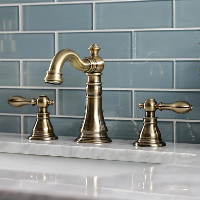American Classic Widespread Lavatory Faucet Wash Hands 5-5/16" Spout Reach Bathroom Sink Kitchen Faucets Hand Wash Toilets Table
