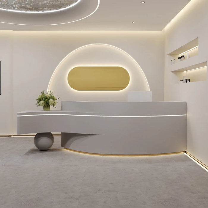Spa Store Reception Desk Cashier Clothing Shop Advisory Front Clinic Modern Service Desk Mobile Comptoir De Caisse Furniture