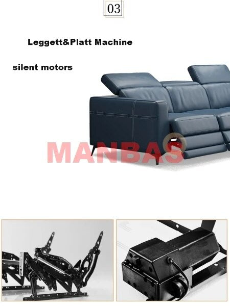 Functional Genuine Leather Sofa Cama Electric Reclining Sofa Set Sectional Couch Theater Seats Convertible Big Sleeper Sofas