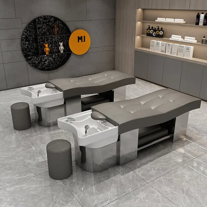 Simple Shampoo Bed Hairdresser Beauty Head Spa Shaving Chair Professional Cosmetic Sedia Per Shampoo Hairsalon Furniture CY50XT